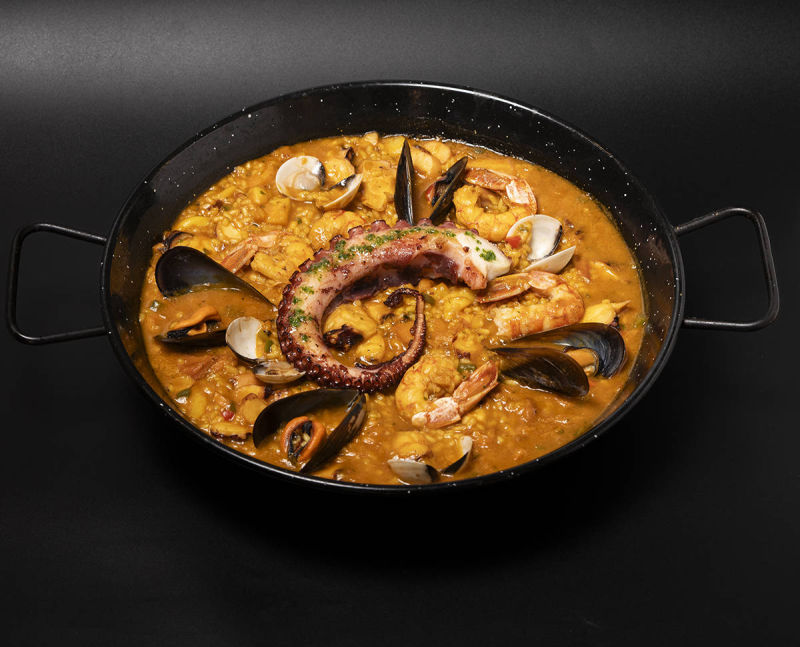 PAella de Pulpo en Il Fornetto La Pineda